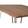 Table à Manger Bois, Métal Marron 200x100x76cm