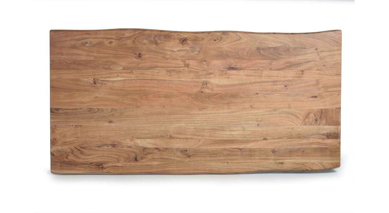 Table à Manger Bois, Métal Marron 200x100x76cm