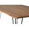 Table à Manger Bois, Métal Marron 180x90x76cm