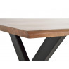 Table à Manger Bois, Métal Marron 160x90x78cm