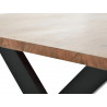 Table à Manger Bois, Métal Marron 180x100x78cm