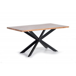 Table à Manger Bois, Métal Marron 180x90x78cm