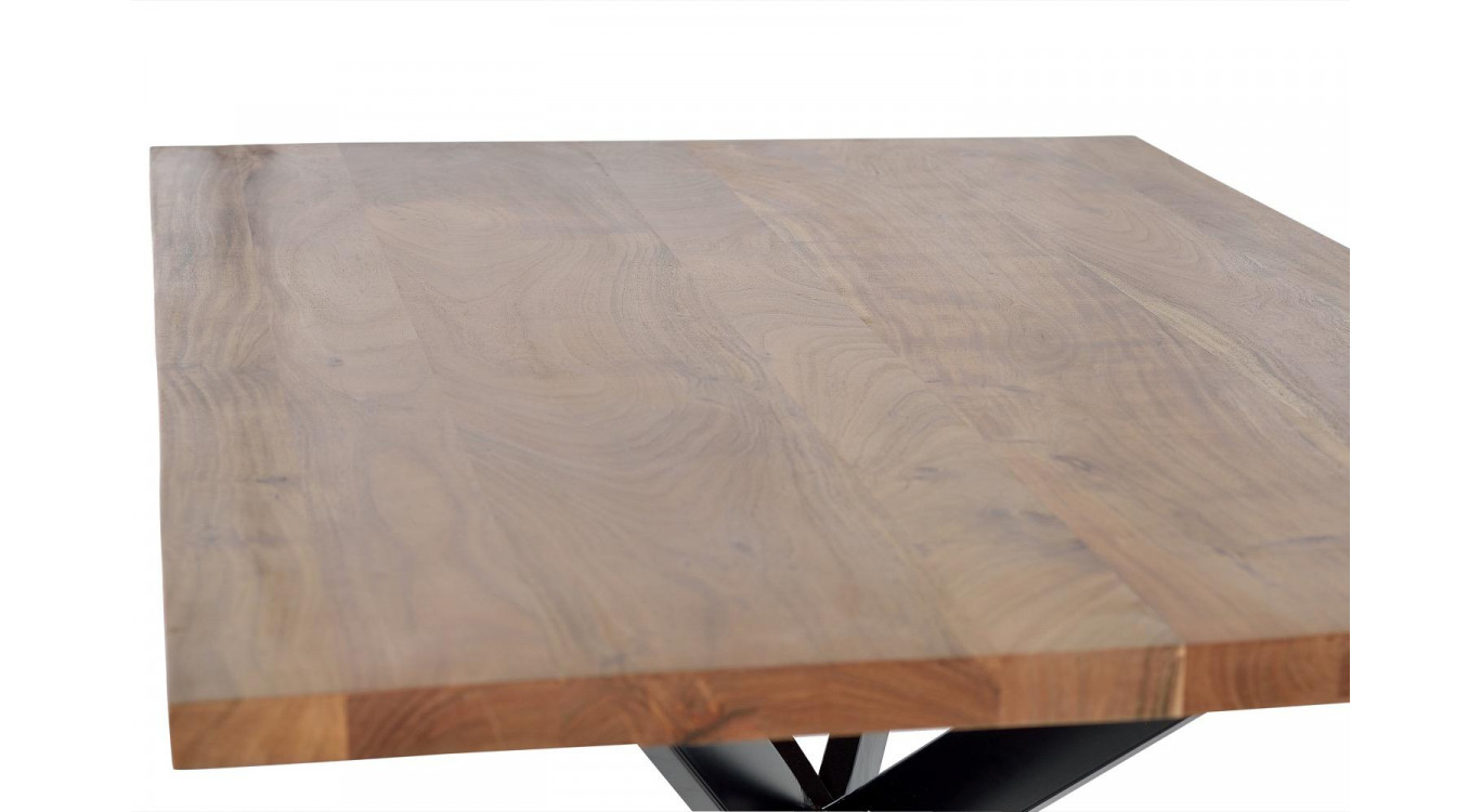 Table à Manger Bois, Métal Marron 200x100x78cm