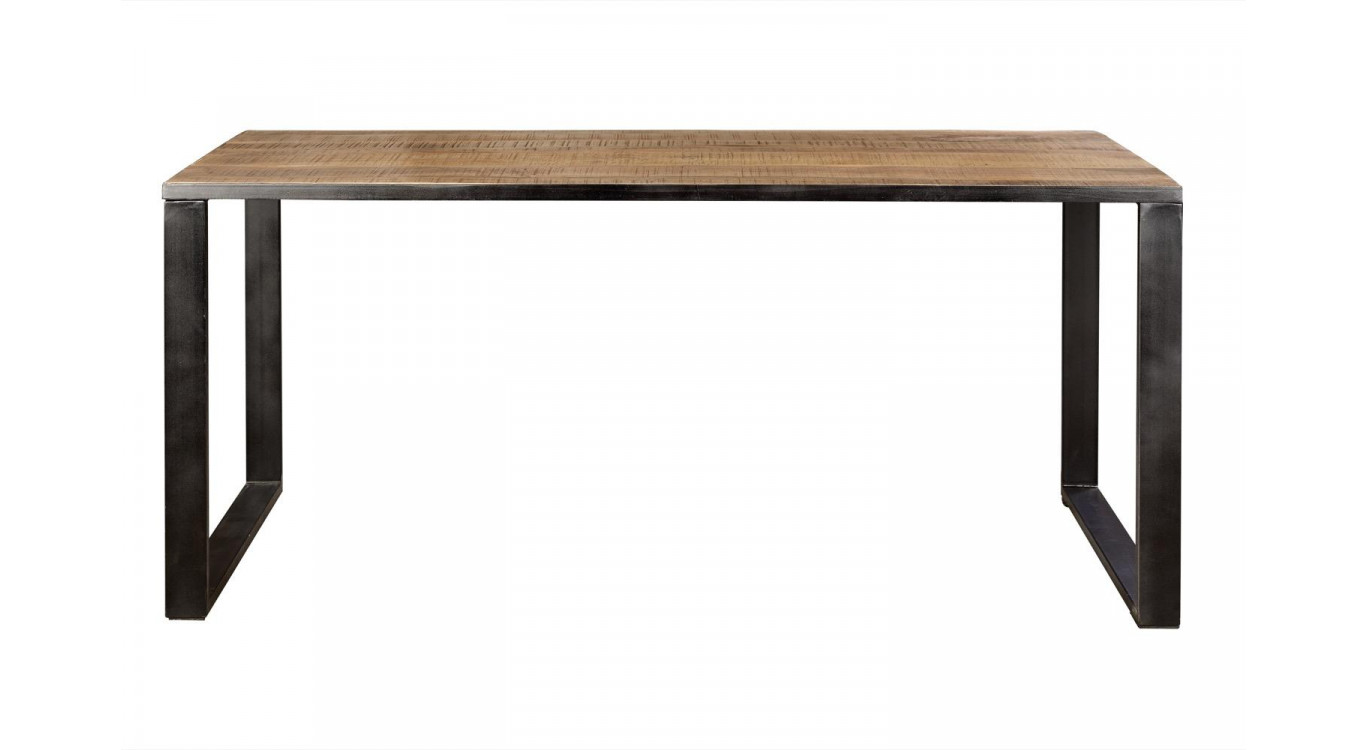 Table à Manger Bois, Métal Marron 180x90x78cm