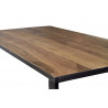 Table à Manger Bois, Métal Marron 180x90x78cm