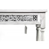 Meuble Console Bois Cerusé Blanc 98x35x77cm