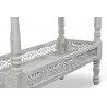 Meuble Console Bois Cerusé Blanc 98x35x77cm