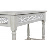 Meuble Console Bois Cerusé Blanc 98x35x77cm