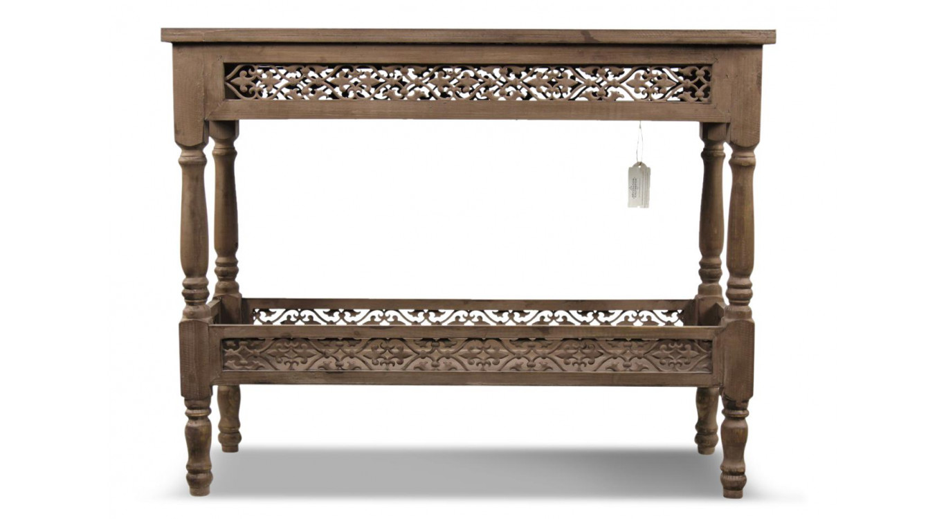 Meuble Console Bois 98x35x77cm