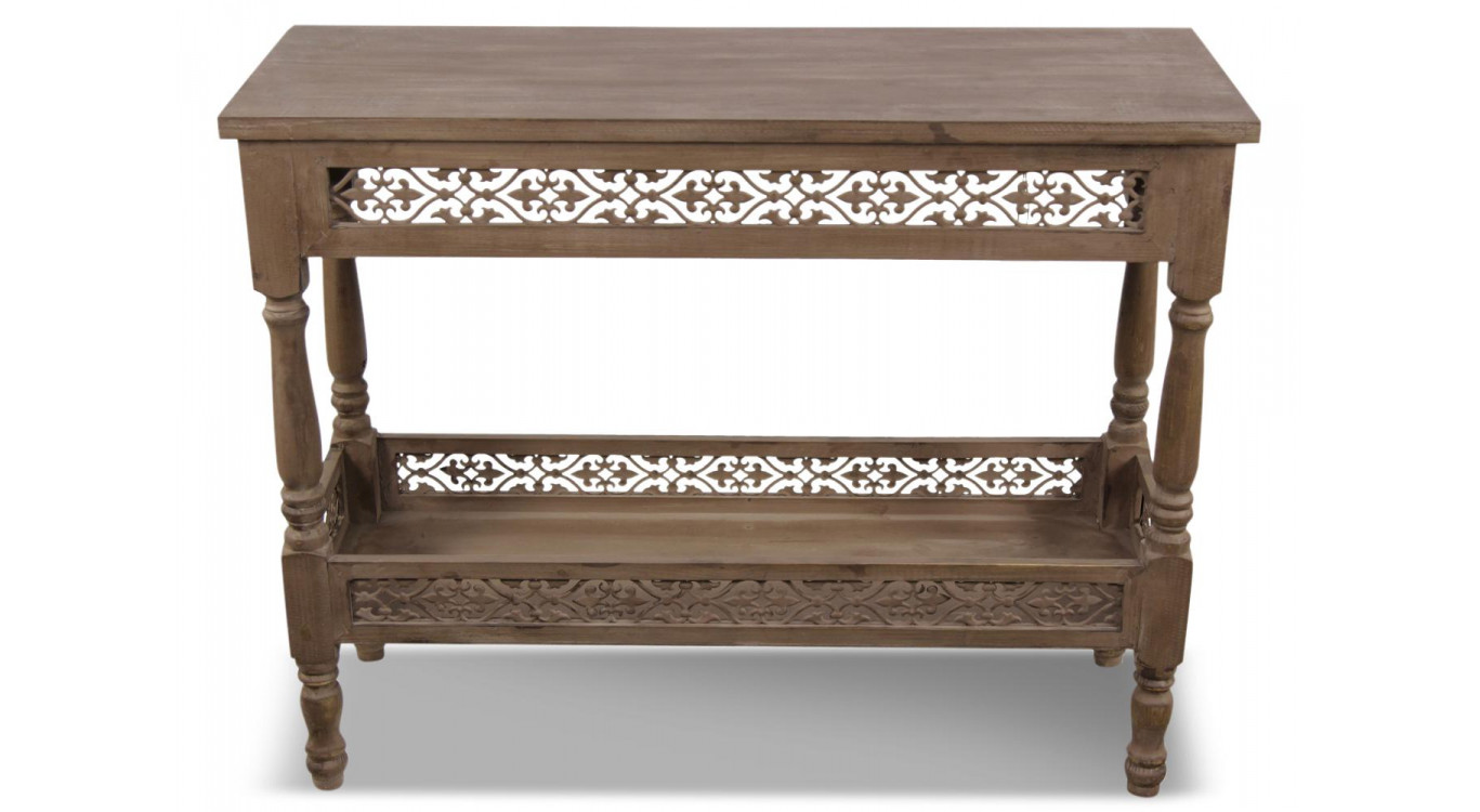 Meuble Console Bois 98x35x77cm