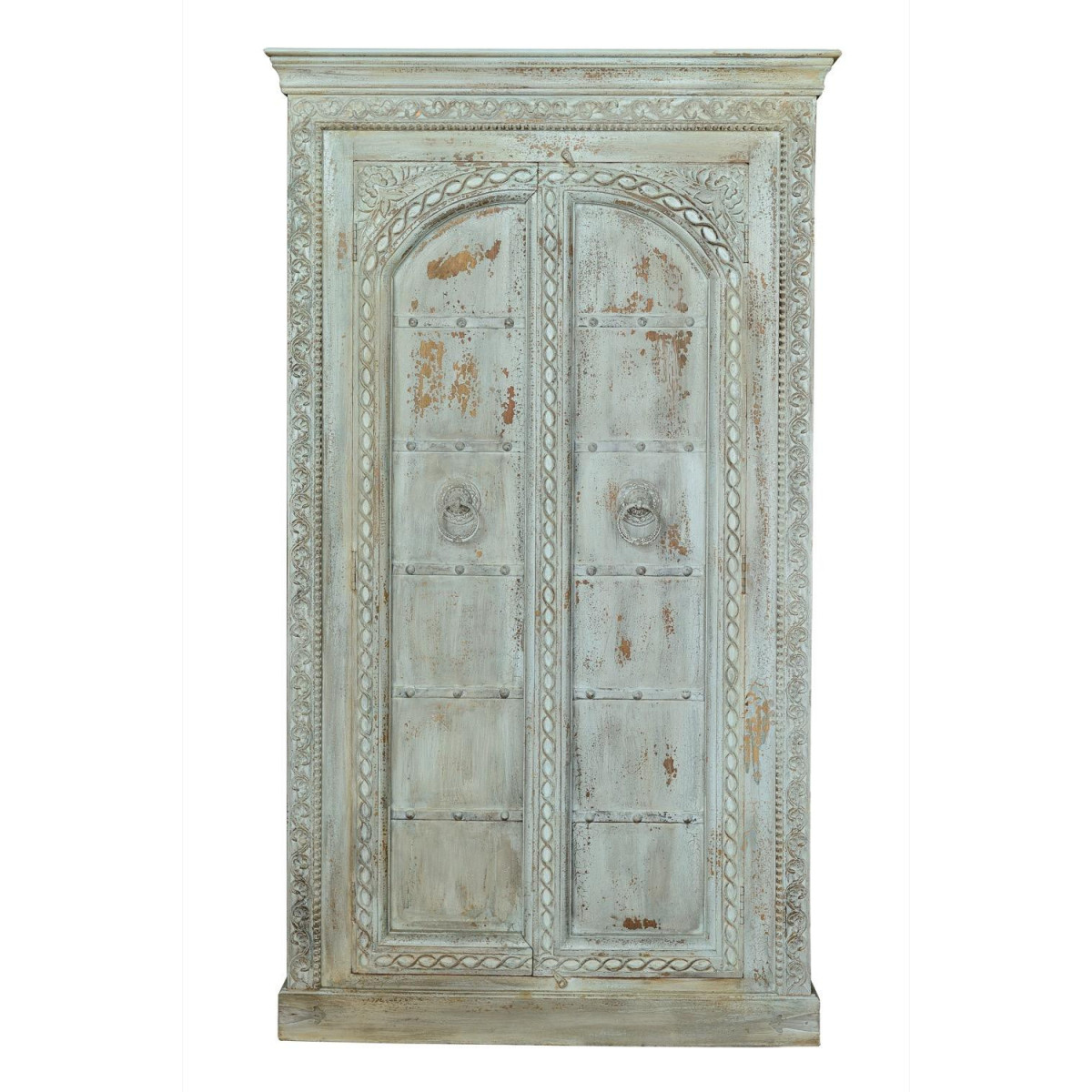 Armoire Bois Bleu 117x44x207cm