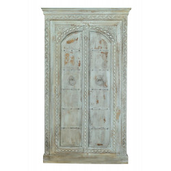 Armoire Bois Bleu 117x44x207cm