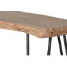 Konsole Holz, Eisen Braun 120x35x76cm