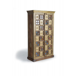 Armoire Bois, Bronze Or 100x45x180cm