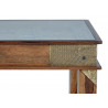 Table Basse Bois, Bronze Or 120x60x45cm