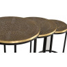 Lot De 3 Sellettes Fer, Bronze Bronze 44x110x49cm