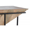 Konsole Holz, Metall Braun 100x60x62cm