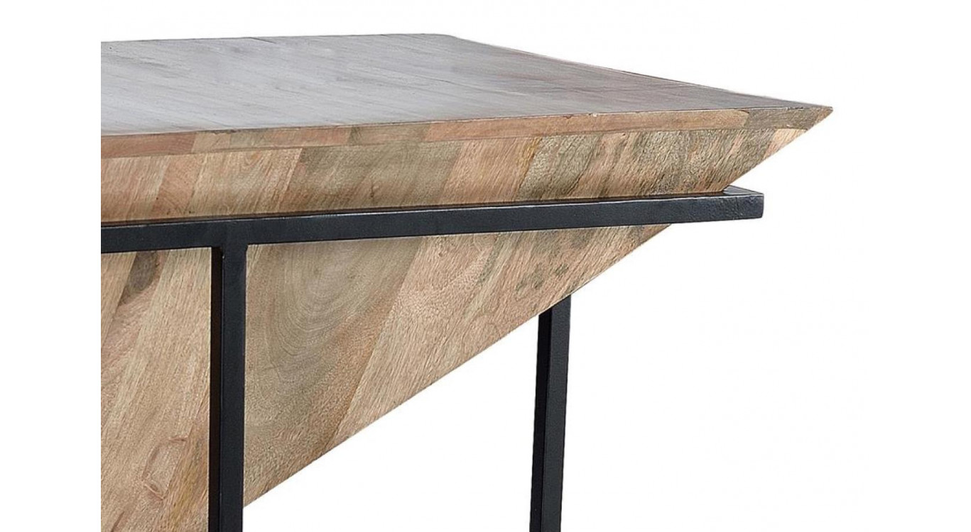 Konsole Holz, Metall Braun 100x60x62cm