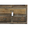 Buffet Vaisselier Rangement Bois 5 Tiroirs 81x35x169cm