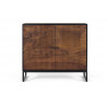 Buffet Bois et Fer Marron 90x40x80cm