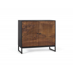 Buffet Bois et Fer Marron 90x40x80cm