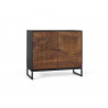 Buffet Bois et Fer Marron 90x40x80cm