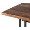 Table à Manger Bois et Fer Marron 150x90x76cm