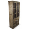 Buffet Vaisselier Rangement Bois 5 Tiroirs 81x35x169cm