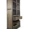 Buffet Vaisselier Rangement Bois 5 Tiroirs 81x35x169cm