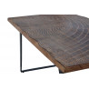 Table à Manger Bois, Fer Marron 180x90x78cm