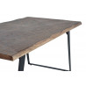 Table à Manger Bois, Fer Marron 180x90x78cm