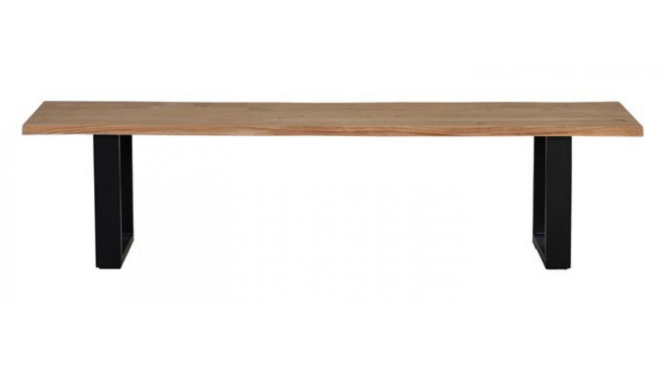 Banc Bois, Fer Marron 180x42x45cm