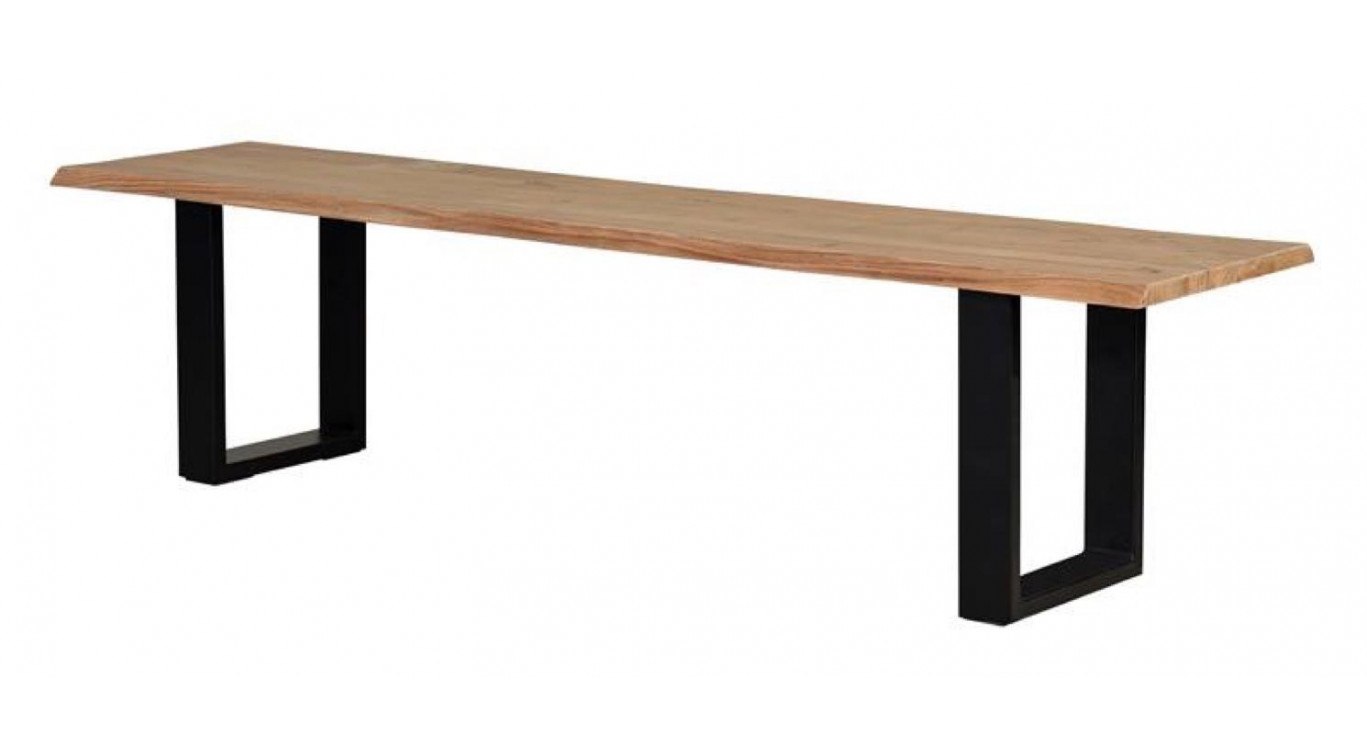 Banc Bois, Fer Marron 180x42x45cm