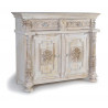 Buffet 2 Tiroirs Bois Blanc 120x45x100cm