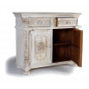 Buffet 2 Tiroirs Bois Blanc 120x45x100cm