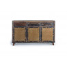 Buffet 3 Tiroirs Bois Marron 150x40x90cm