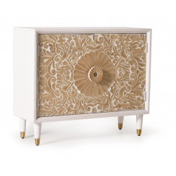 Buffet Bois Blanc 90x35x76cm