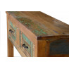 Console 2 Tiroirs BoisMarron 106x33x76cm