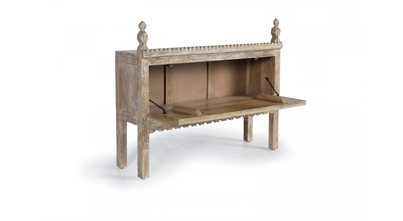 Console Bois Marron 110x34x94cm