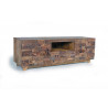 Meuble TV 1 Tiroir Bois Marron 180x50x60cm