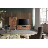 Meuble TV 1 Tiroir Bois Marron 180x50x60cm