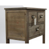 Meuble Console Bois 3 Tiroirs 60x35.5x76cm