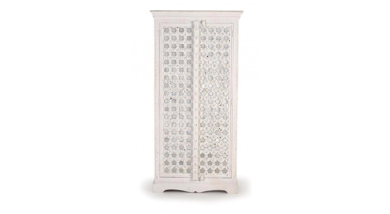 Armoire Bois Blanc 90x40x180cm