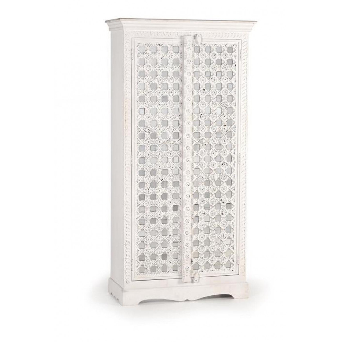 Armoire Bois Blanc 90x40x180cm