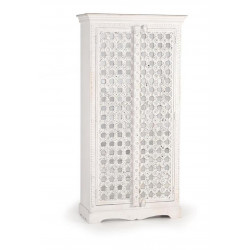 Armoire Bois Blanc 90x40x180cm