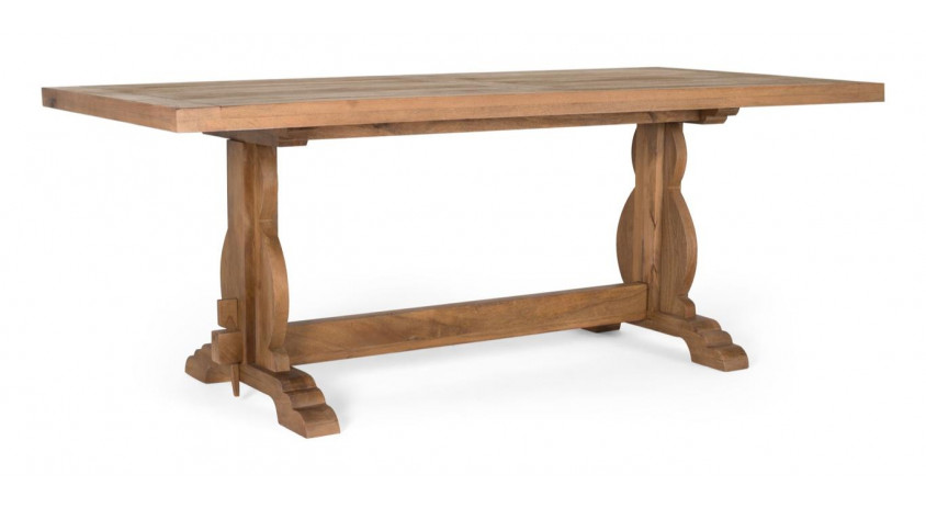 Table à Manger Bois Marron 200x100x76cm