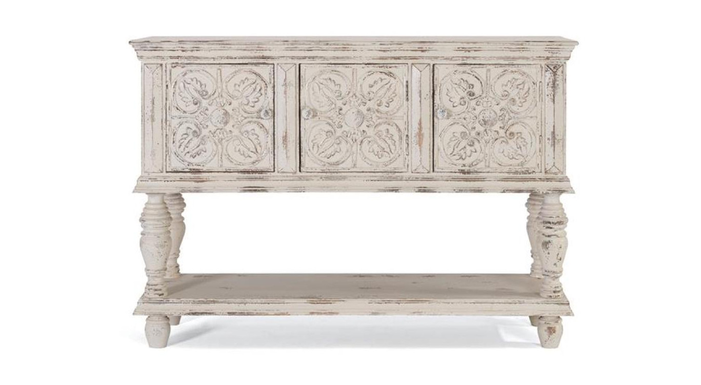 Console Bois Blanc 148x44x103cm