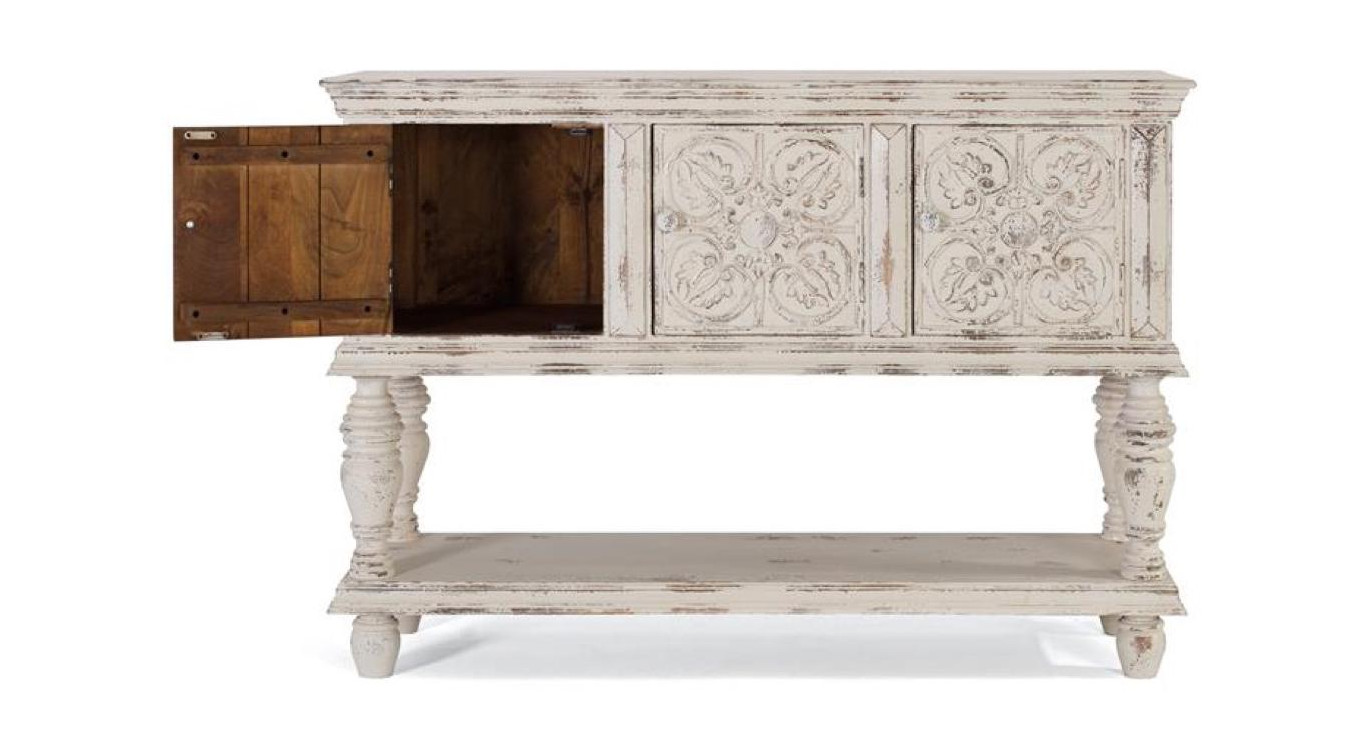 Console Bois Blanc 148x44x103cm