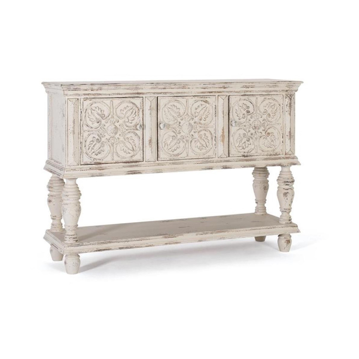 Console Bois Blanc 148x44x103cm