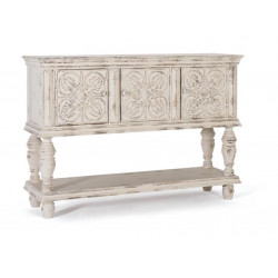 Console Bois Blanc 148x44x103cm